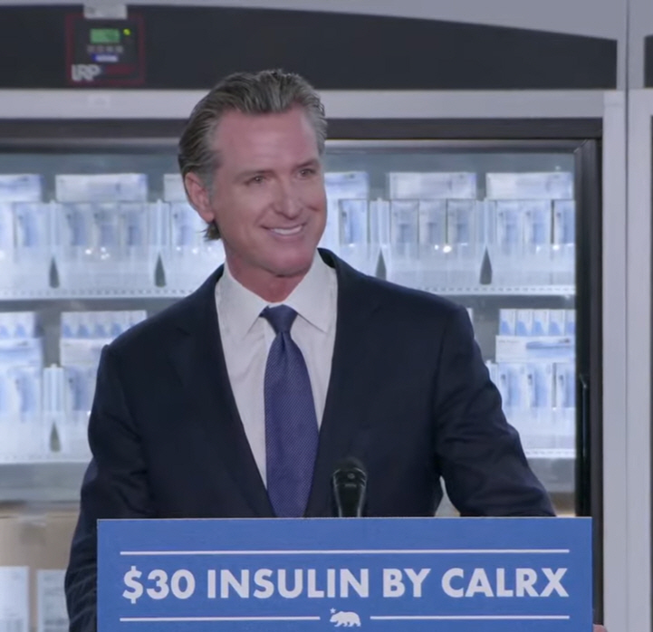 Governor Newsom speaks at the CalRx announcement